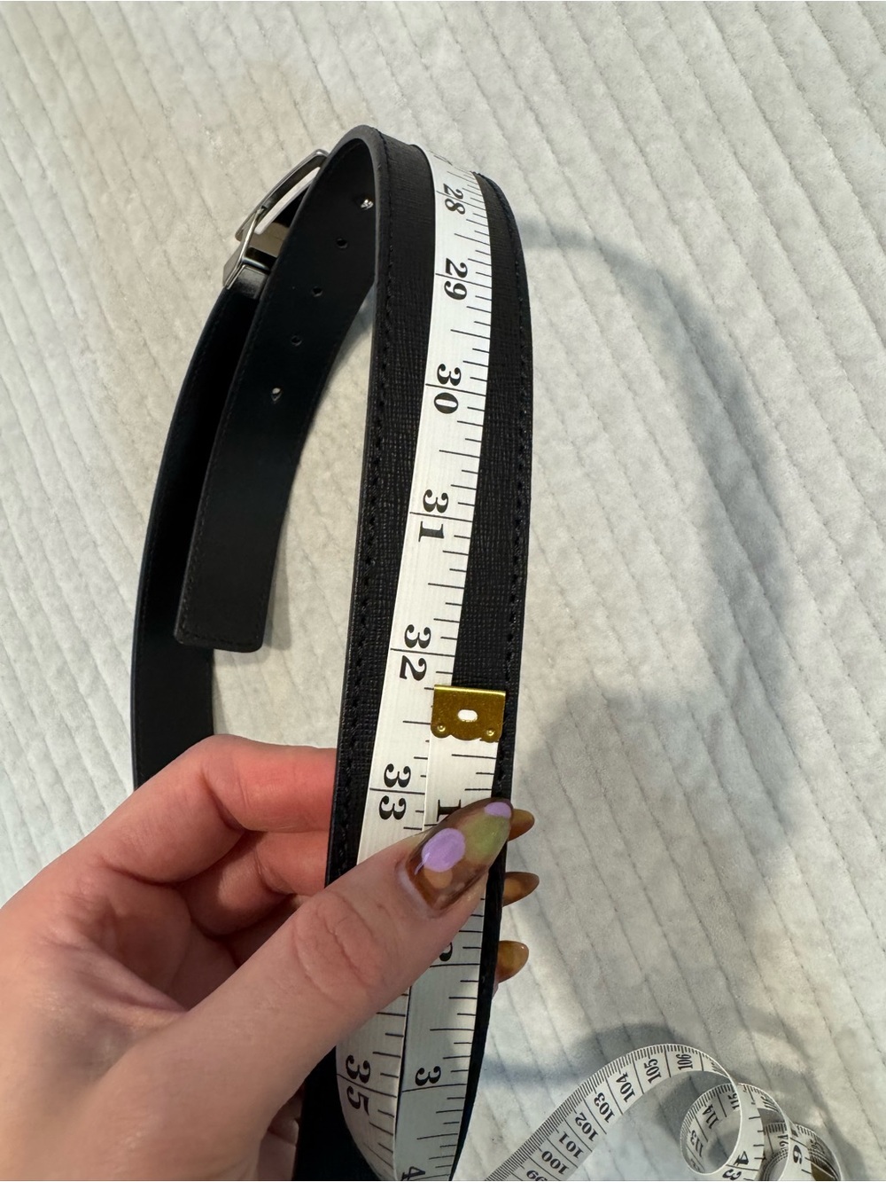Roberto Cavalli Black Leather Belt with Silver Logo Plate - Picture 6 of 9